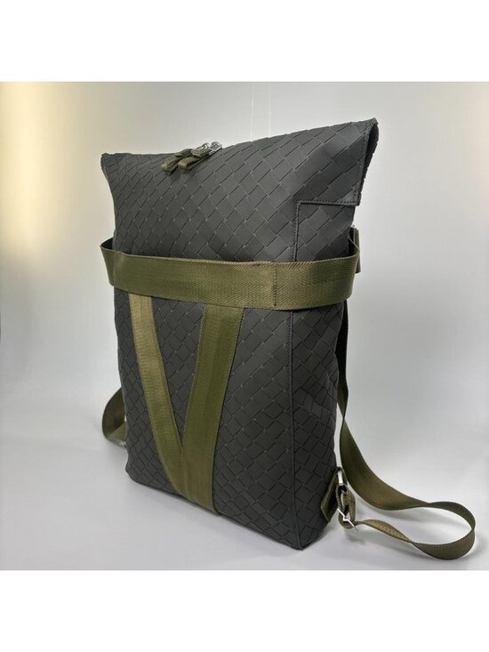 Bottega Veneta New Rubber Intreccio Backpack Khaki main image 10